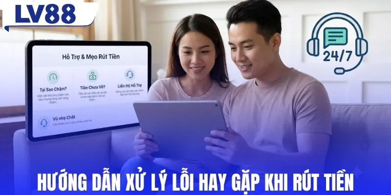 Hướng dẫn xử lý lỗi hay gặp khi rút tiền